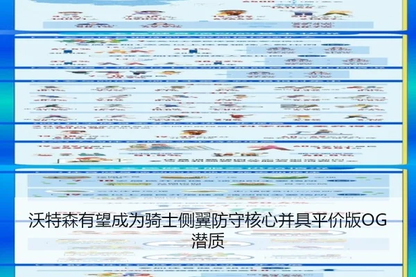 沃特森有望成为骑士侧翼防守核心并具平价版OG潜质 | kaiyun